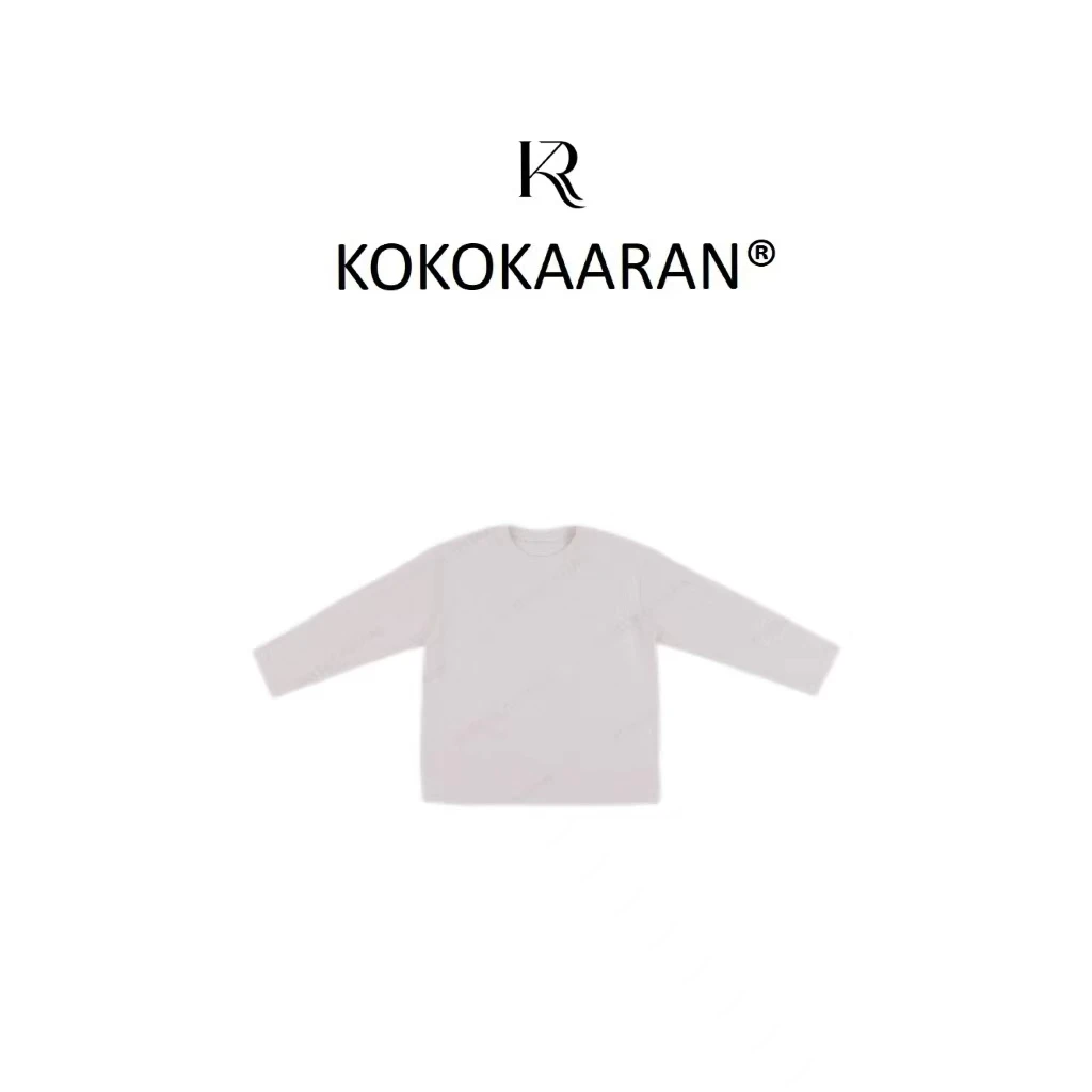 kokokaaran/可可咔伦 秋冬简约纯色圆领百搭大版打底衫SH241034