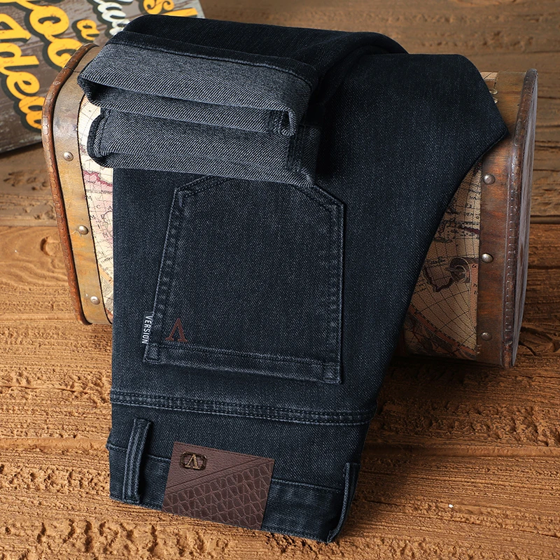 2025春夏牛仔长裤男士牛仔裤宽松直筒版型男裤春季经典百搭裤子男