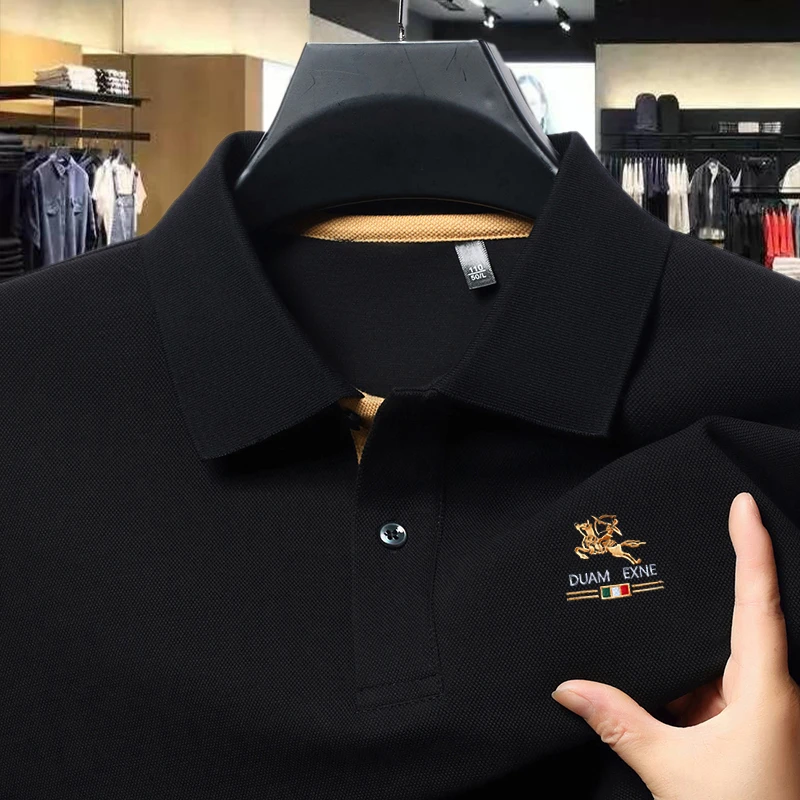 【正品汤米希凯利】刺绣logo翻领宽松男士男装英伦痞帅高端polo