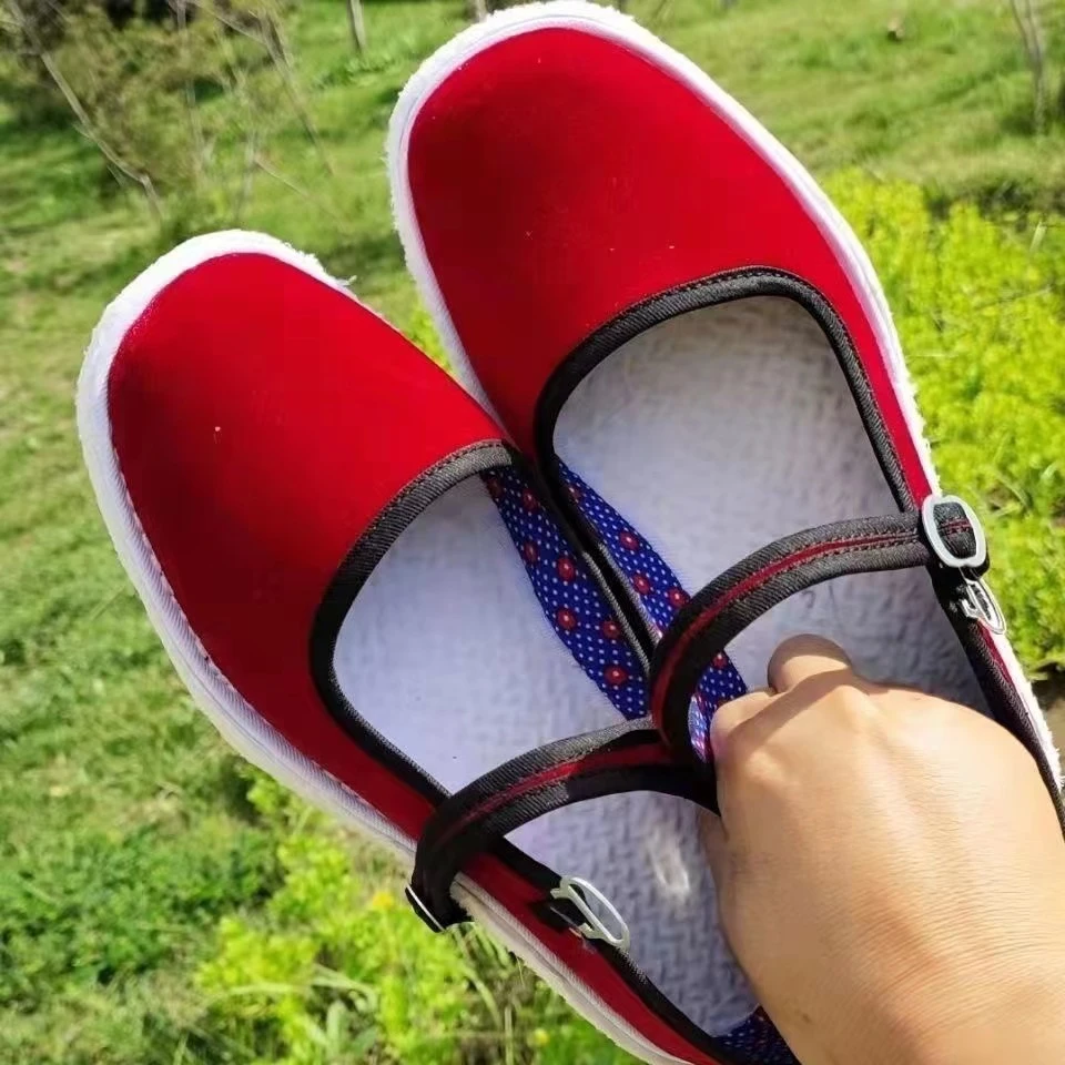 传统手工千层底布鞋手工麻绳纳底-可做婚嫁嫁妆鞋