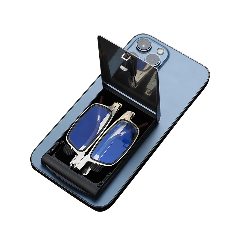 男士老花镜50到60岁高档正品高清防蓝光护眼老花眼镜折叠便携式