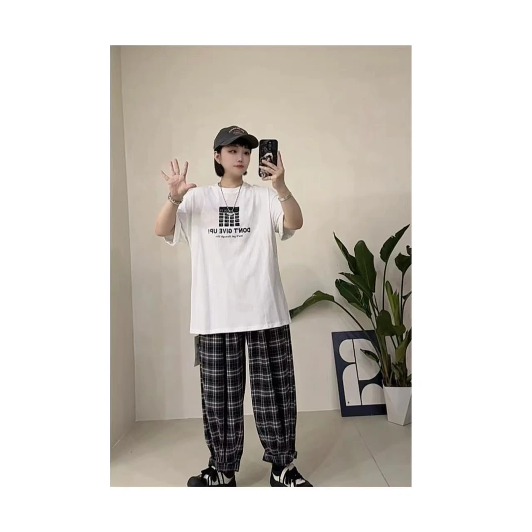 【计算】简约大气印花短袖T恤3165