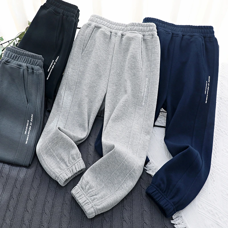 男童春秋运动裤童裤字母印花卫裤儿童新款长裤洋气童装休闲裤子潮