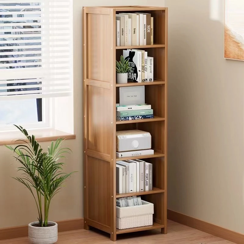书架书柜置物架卧室客厅楠竹书柜子落地简易多层收纳架学生家用
