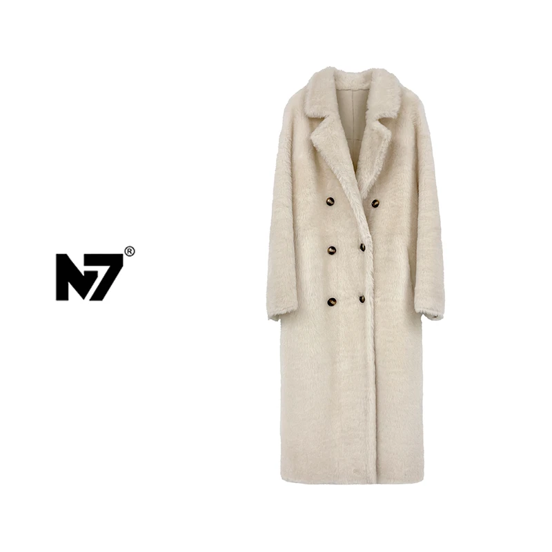 【Lacon】‘’贝加尔湖畔‘’高货拉贡皮毛一体冬季时尚女士外套  N7048