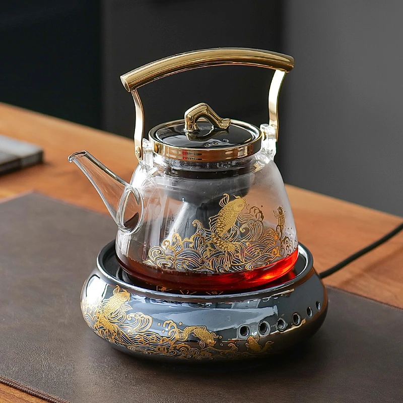 【东旺尚品茶器】电陶炉煮茶器玻璃煮茶壶烧水壶全自动煮茶炉套装