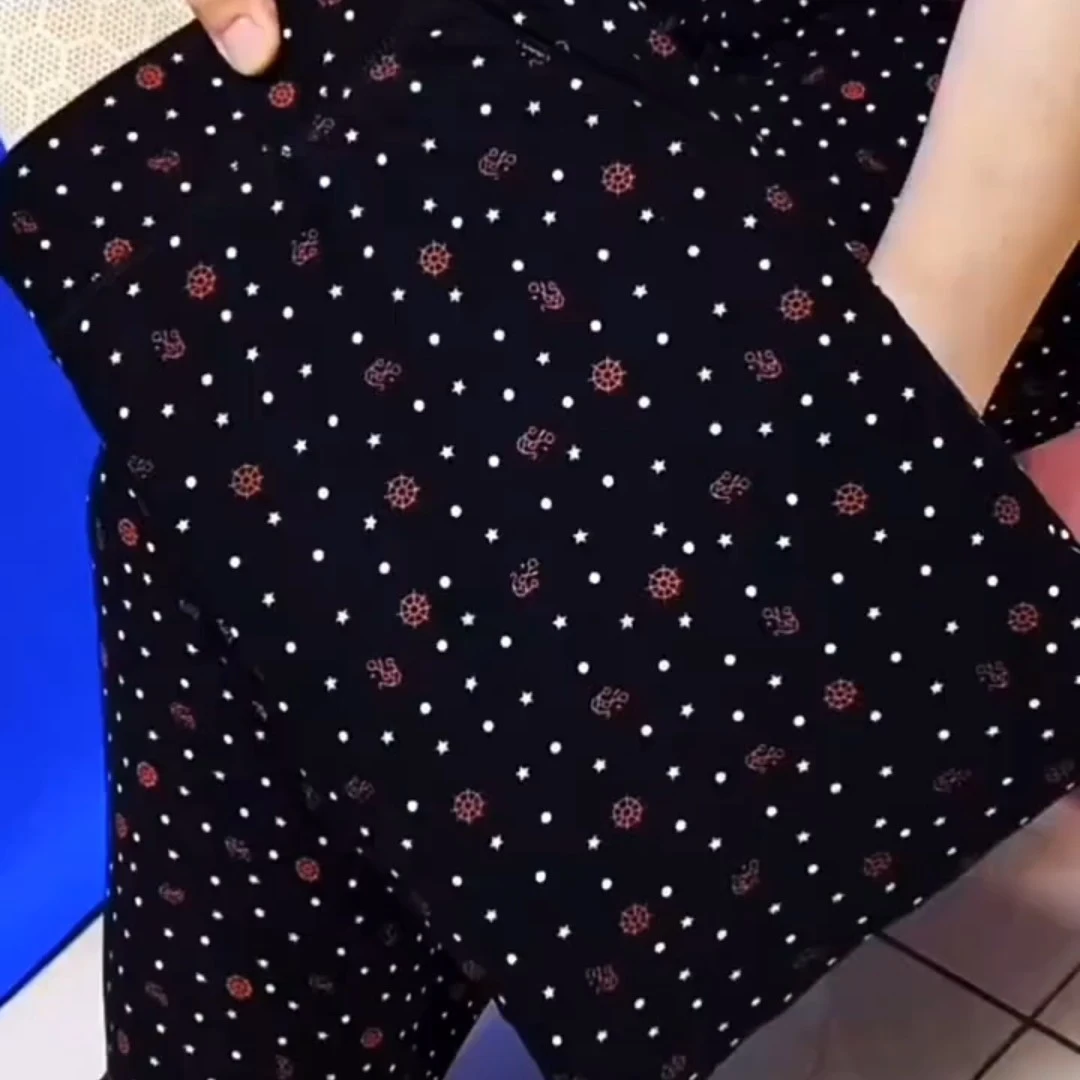 新款时尚碎花高腰保暖裤