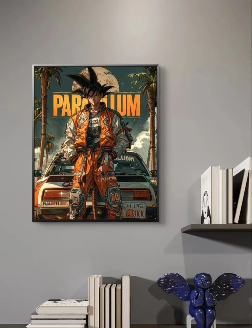 七龙珠杂志风格多人物系列 40x60PVC 客厅  电竞房晶瓷画挂画