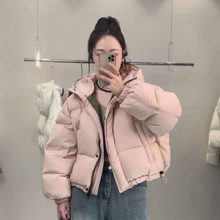 【工厂直营】撞色小面包款-新款上新时尚百搭韩版连帽保暖外套女