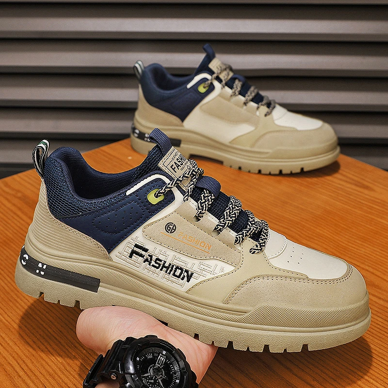 特大码男鞋2025春季46新款休闲板鞋47运动鞋工装男款低帮马丁靴48