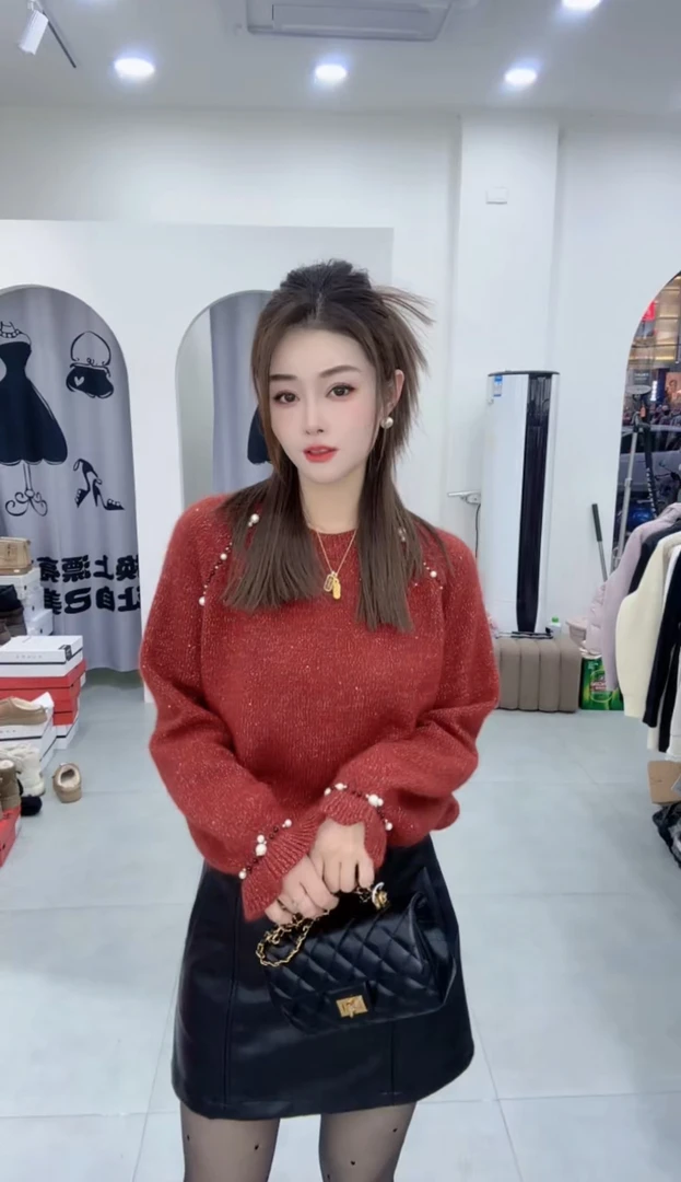 炫彩阁2068【订珠蜜熊高品质针织毛衣】