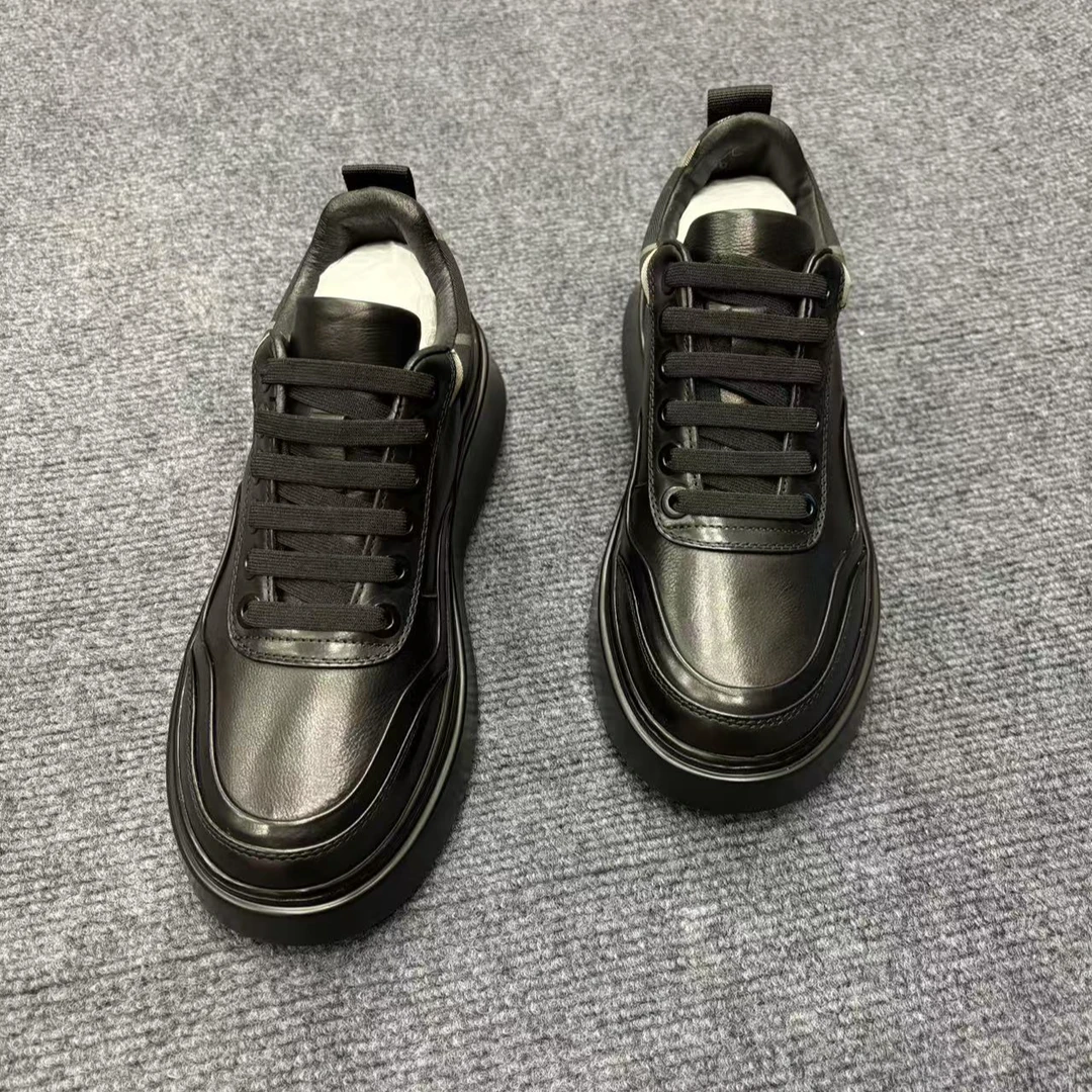 128-1广州男士休闲皮鞋时尚百搭