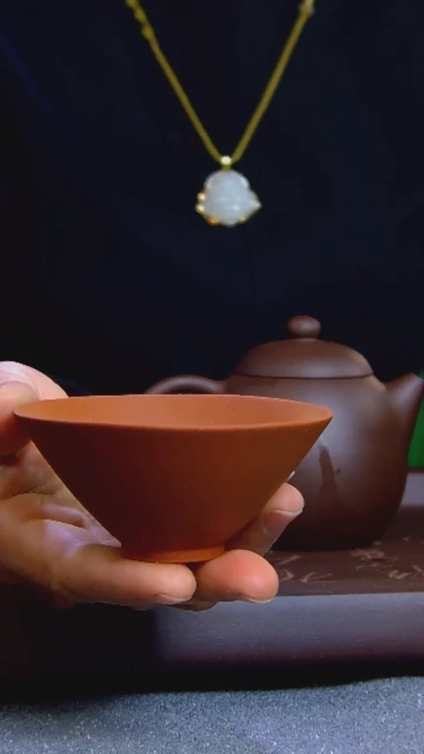 【闪购商品】紫砂茶杯XL斗笠杯