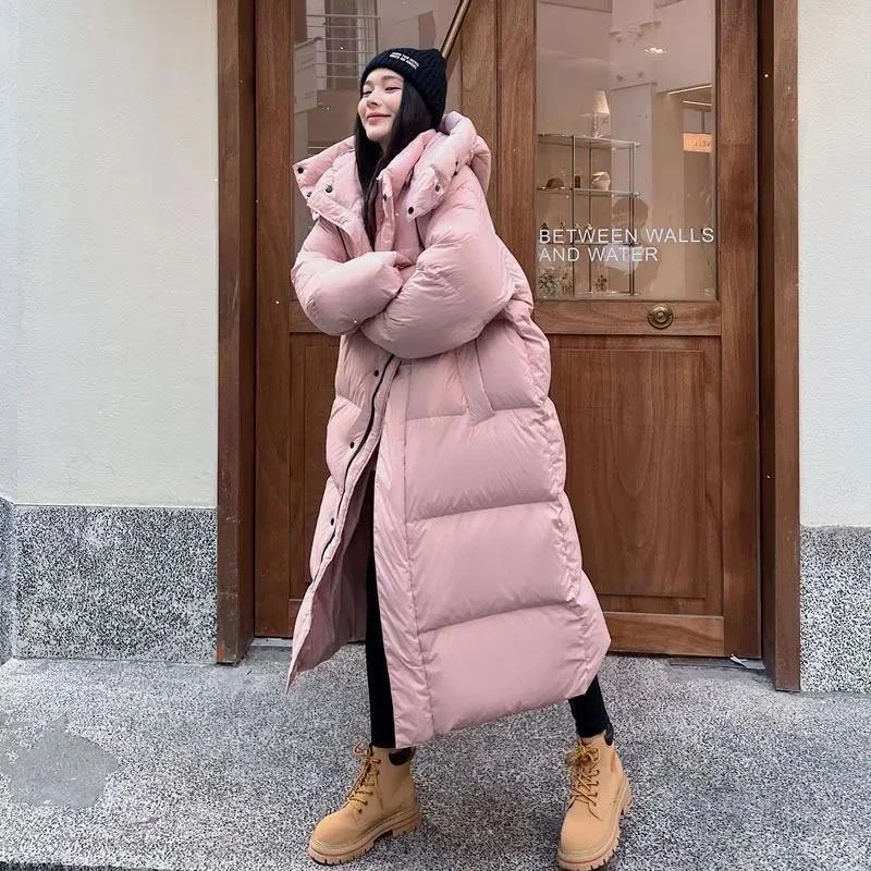 羽绒衣棉服女长款过膝2023冬季新款韩版加厚棉衣面包服棉羽绒棉服