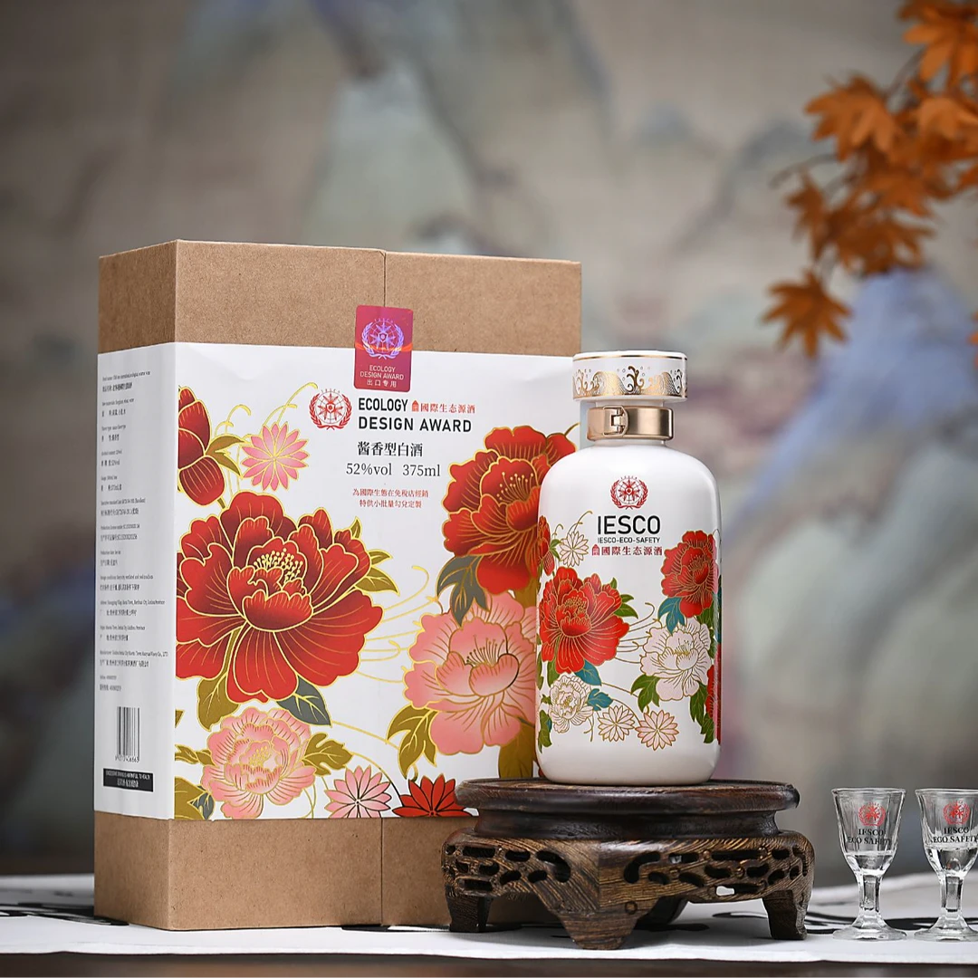老客栈-国际生态源酱香型白酒375ml52度