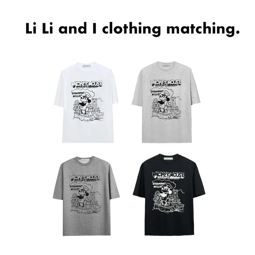 Li Li and I 「米奇船长」东大门韩国代购大码显瘦打底时髦内搭宽松