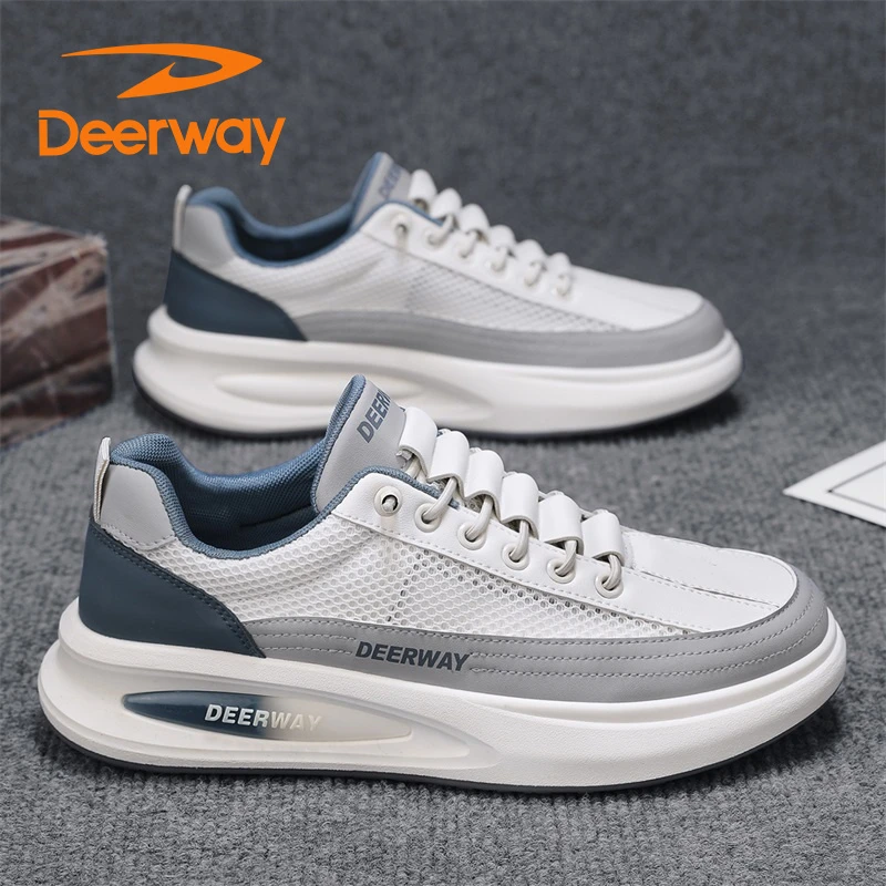 德尔惠夏季新款爆款百搭男鞋休闲防滑男士防臭跑步运动透气网面鞋