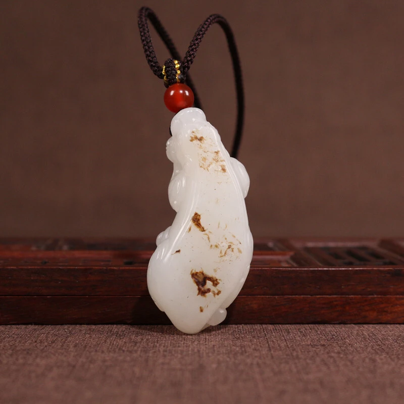 和田玉白玉貔貅挂件吊坠 男女细度好油性足天然玉石手工精雕