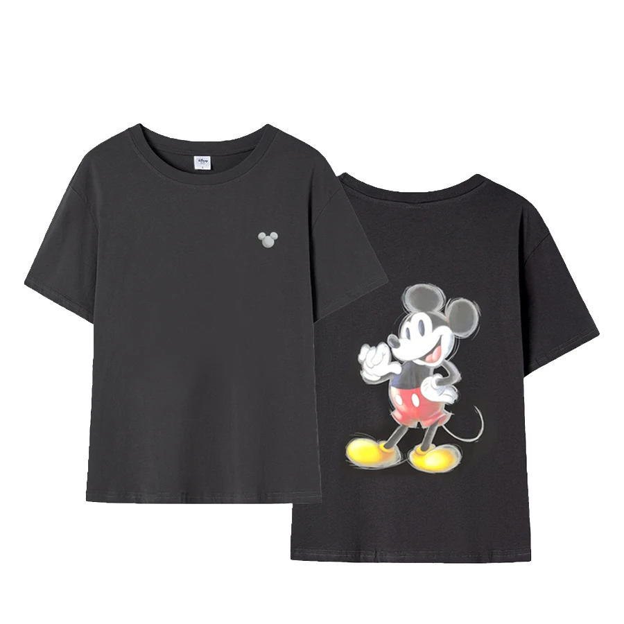 Disney/迪士尼夏装新款棉正肩短袖印花T恤居家服睡衣