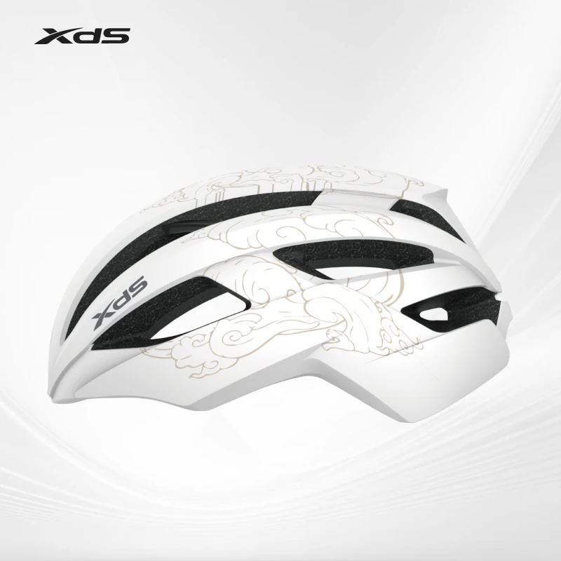 XDS/喜德盛祥云七彩头盔流畅线条内置骨架安全可靠