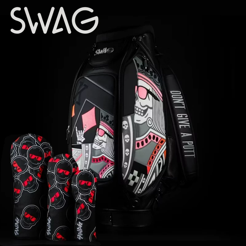SWAG高尔夫球包DGAP联名vessel巡回赛扑克骷髅国王职业同款大球包