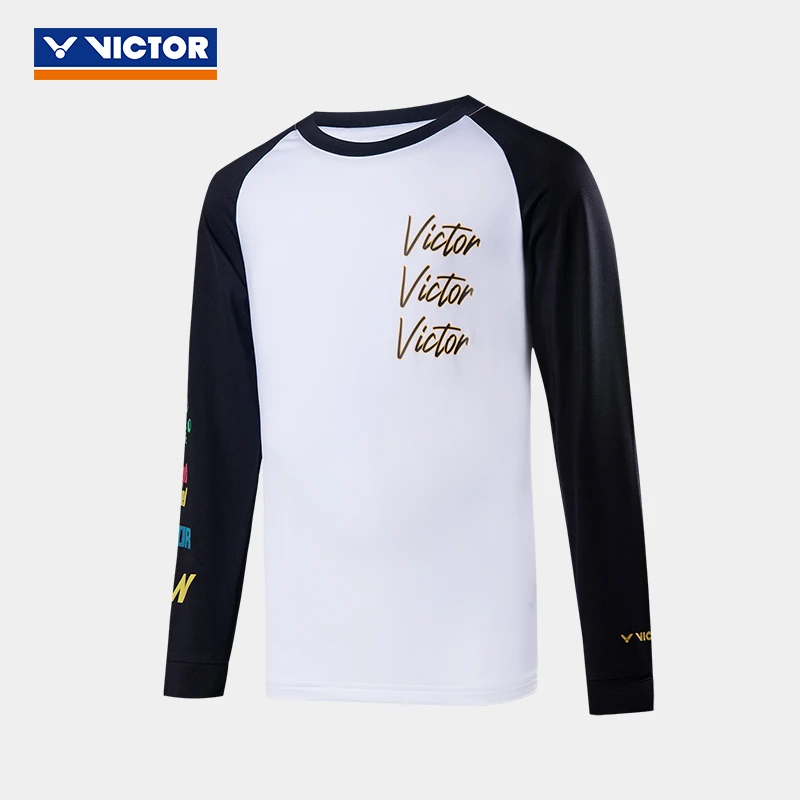 VICTOR/威克多羽毛球服青少系列针织儿童长袖T恤 T-37013