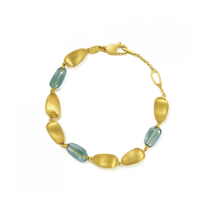 周生生黄金(足金)g* 系列Murano Glass手链91156B定价情侣礼物