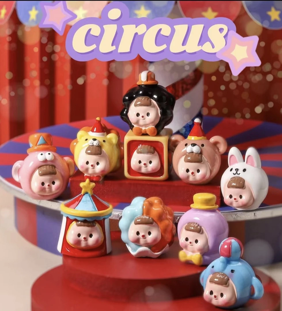 【直接发】新款梦幻马戏团多妹萌粒手工彩绘摆件装饰车载摆件钥匙扣