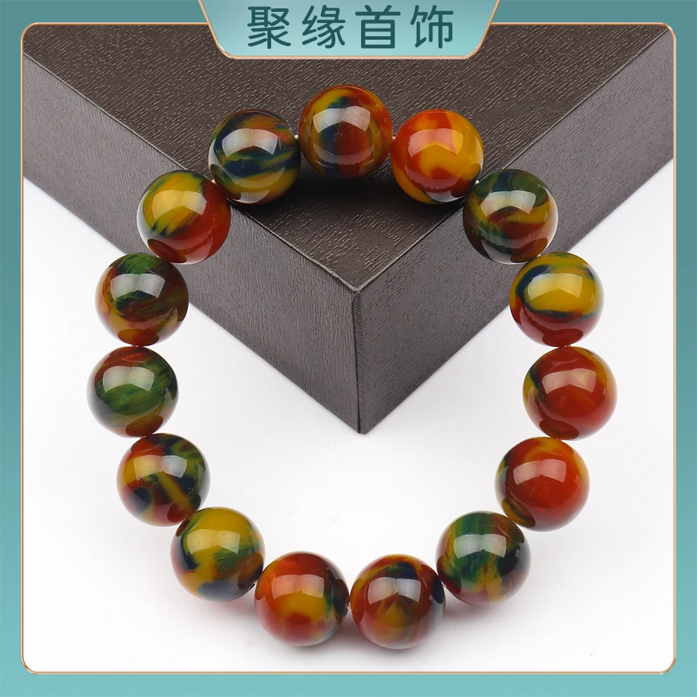 JY204 时尚精品气质百搭款树脂手串(多样性发一)