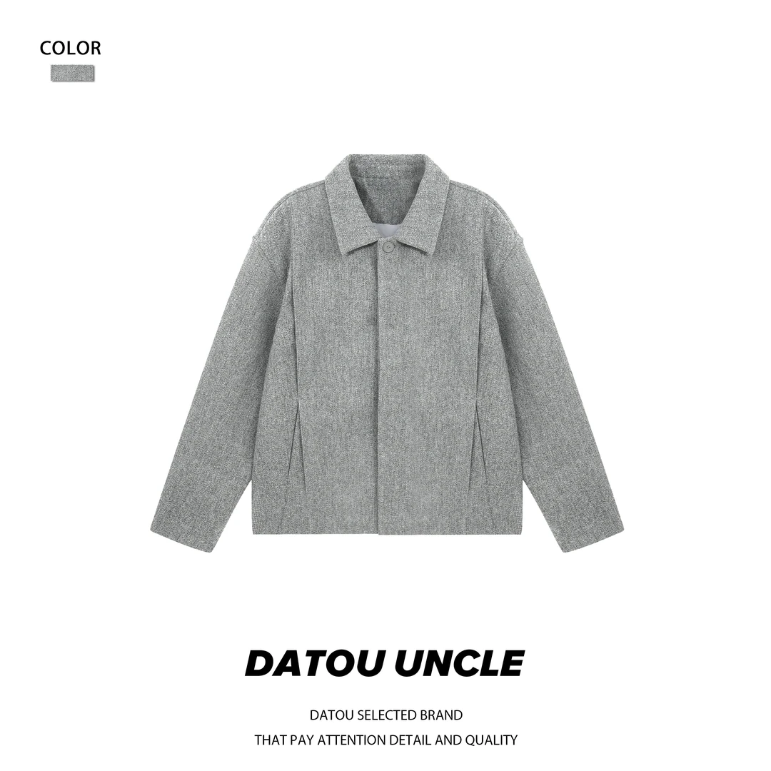 【大头叔叔】秋季黑标cleanfit呢子外套休闲夹克短款外套DDW2423