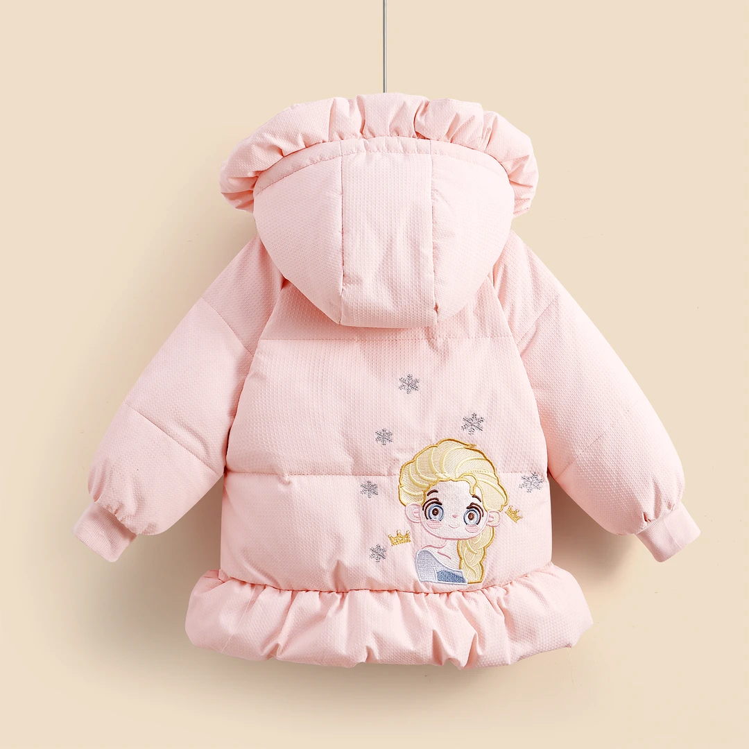 小香风免洗女童秋冬中小童2023新款儿童冬季加厚宝宝外套洋气潮