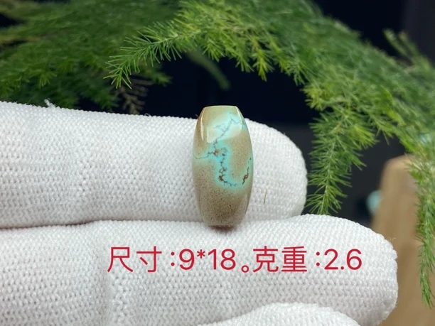 原矿绿松石意境款（美拉德色系川西美景）桶珠路路通手工百搭单珠