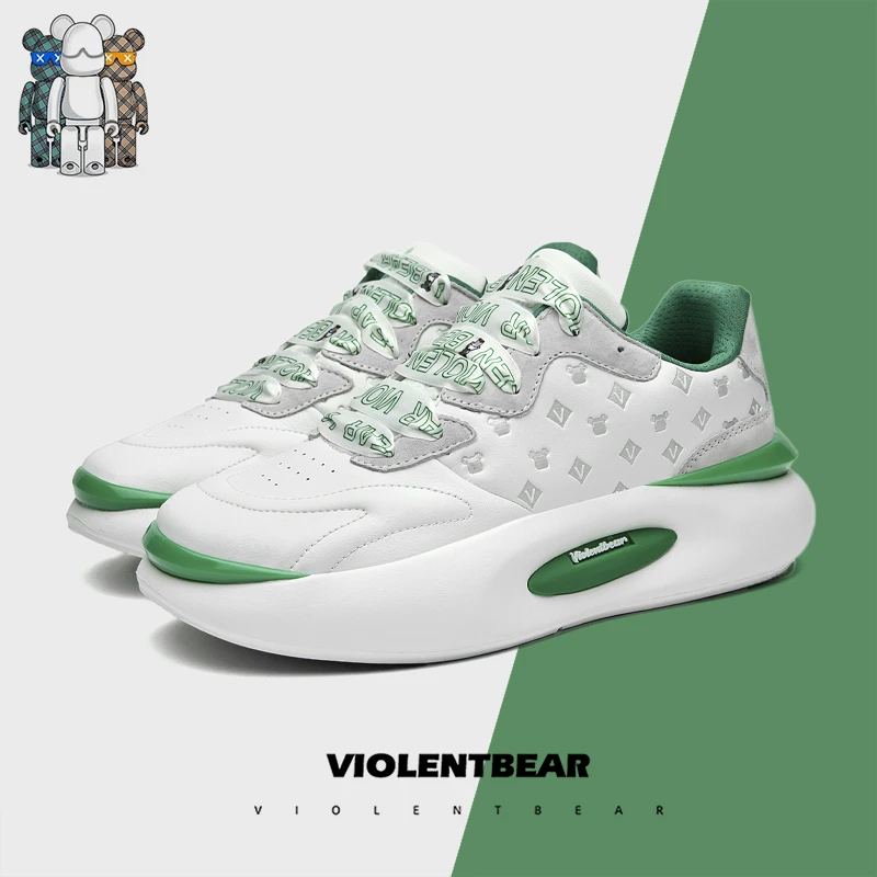 VIOLENTBEAR/暴力熊厚底百搭潮鞋男女情侣轻奢时尚跑步休闲鞋B105
