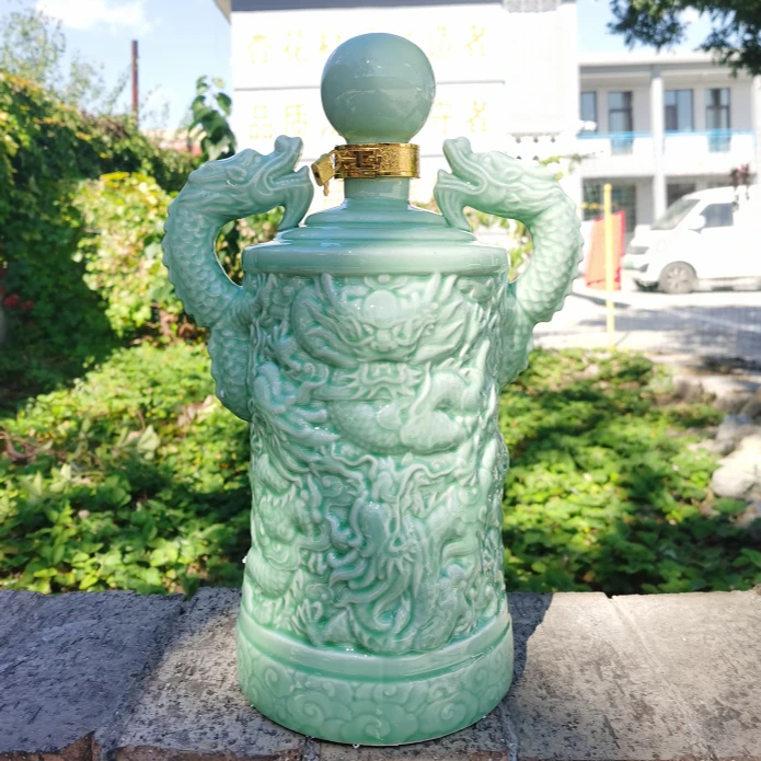 醉清欢盛世金樽龙坛5L陶瓷大坛装清香型白酒53度5L