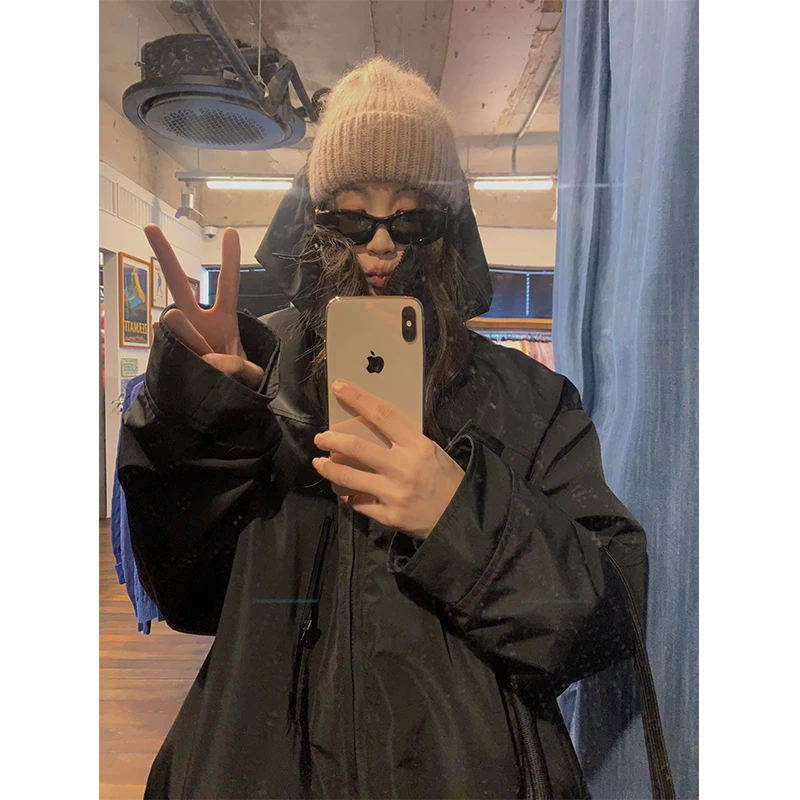 are U shop冲锋衣羽绒服女冬季短款白鸭绒小个子高级感超好看外套