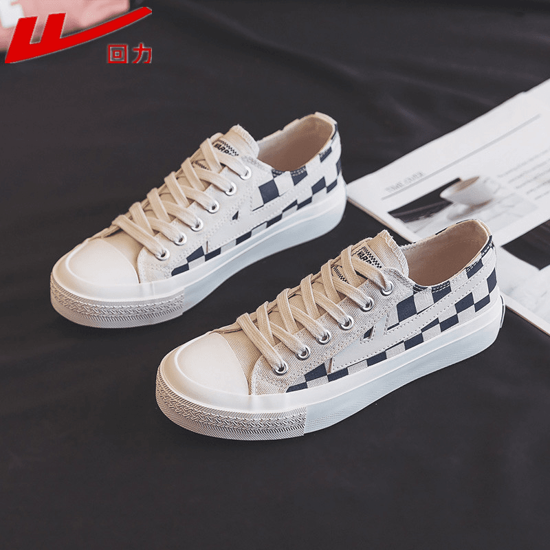 回力女鞋帆布鞋女2024新款夏季透气休闲板鞋子女款平底百搭小白鞋