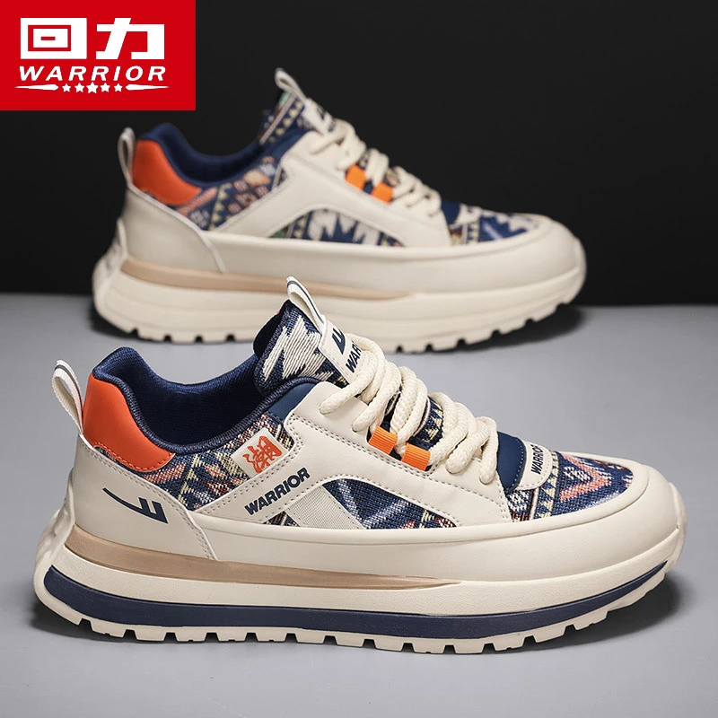 回力正品男鞋冬季2025新款运动板鞋厚底国潮刺绣百搭休闲阿甘鞋子