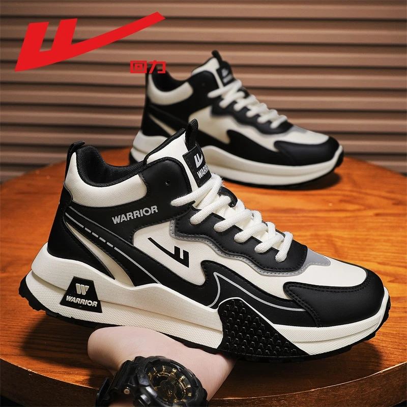 回力男鞋子2025夏季新款厚底高帮休闲运动鞋男士百搭增高老爹潮鞋