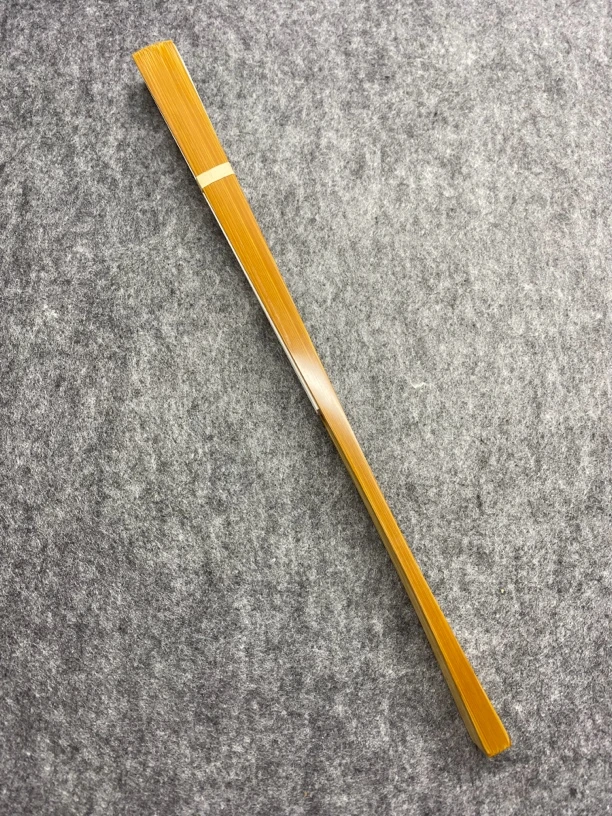 文玩折扇9.5寸暗钉老玉竹 18方 排口2cm   配苏工扇面