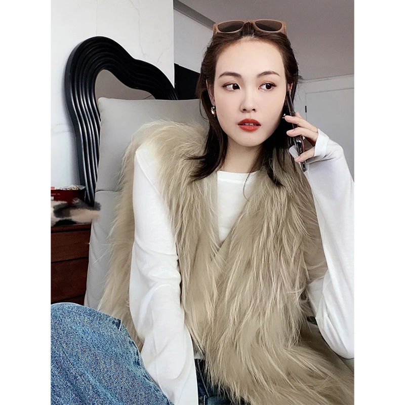 【现货】美洋MEIYANG 白富美马甲 无袖坎肩外套秋冬女网红时尚编织