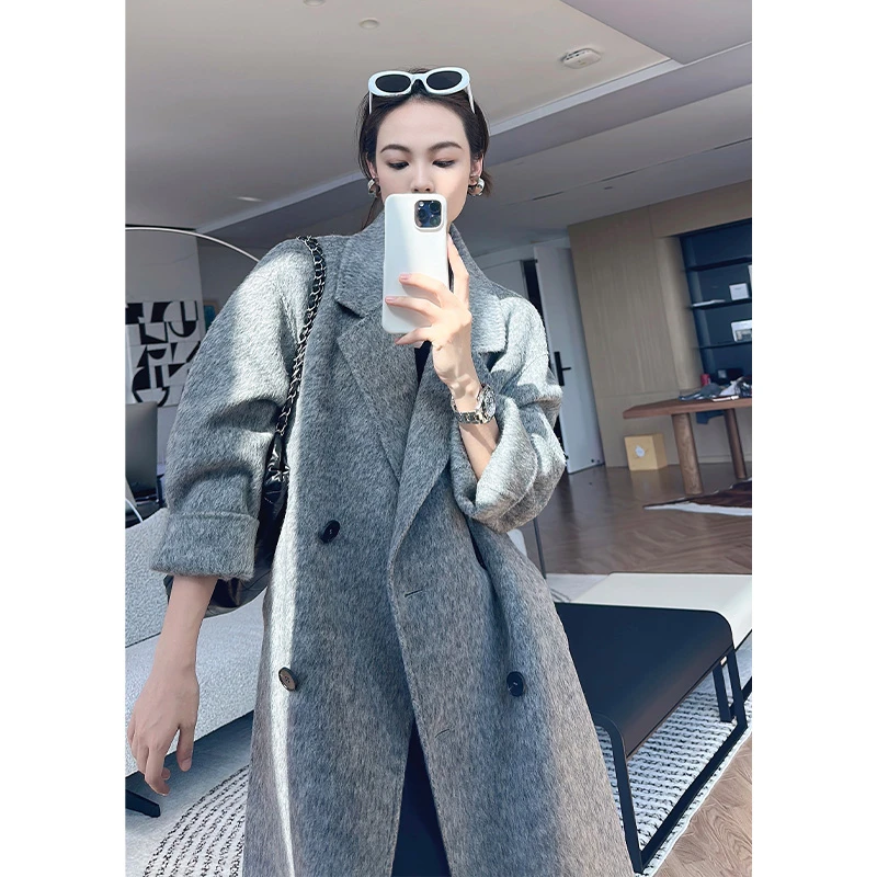 美洋MEIYANG威廉大衣质感取胜!双面长款毛呢外套气质时尚