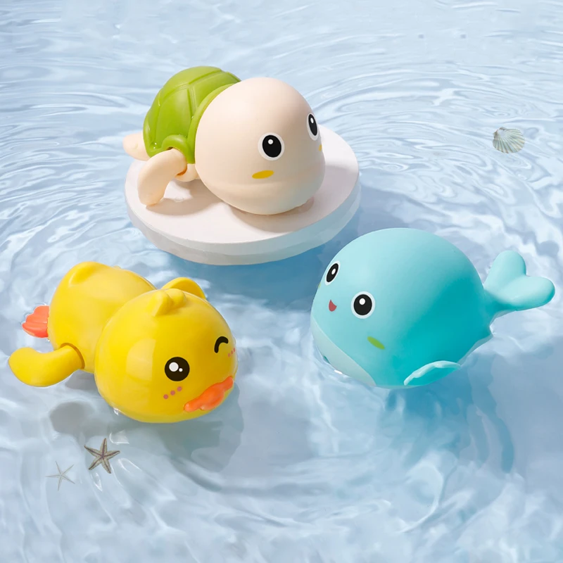 宝宝儿童婴儿洗澡玩具沐浴花洒戏水小乌龟游泳玩水小海豚小黄鸭子