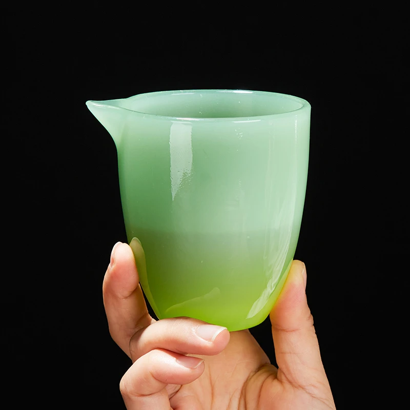 忆南家琉璃公道杯简约创意家用办公室分茶杯子功夫茶具配件分茶器