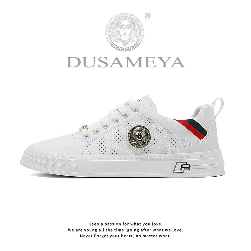 DUSAMEYA/杜莎米娅夏季轻奢时尚休闲百搭低帮小白鞋潮流休闲潮鞋