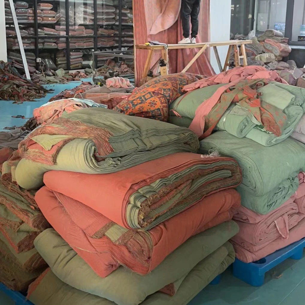 沃思鑫【孤品被套、床单、被子，裤子，衣服】全棉A类母婴级色织双层纱