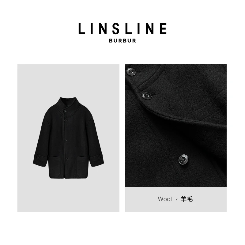 [清] 云朵廓形立领大衣 SY00473