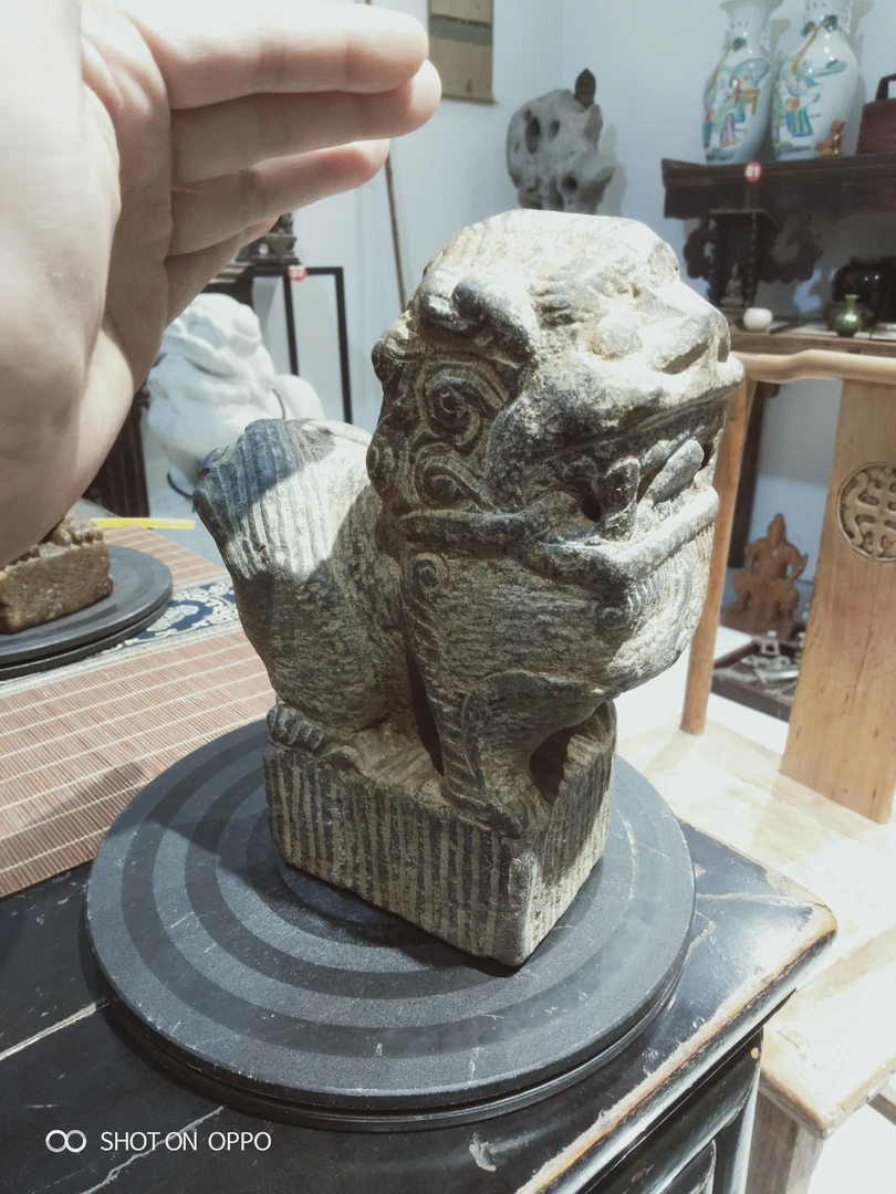 石雕狮子案头摆件不包邮