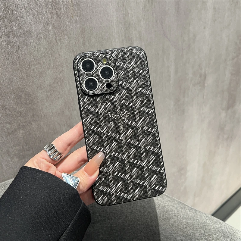 戈雅适用苹果16promax手机壳iphone15潮牌14皮纹13promax防摔软12