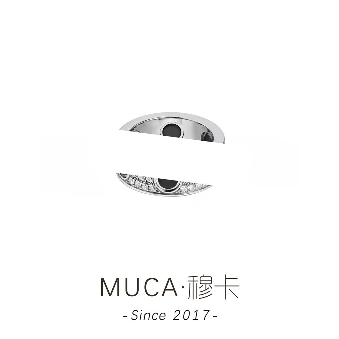 铜合金戒指 黑银色钉孔小众百搭气质时尚女戒指X558