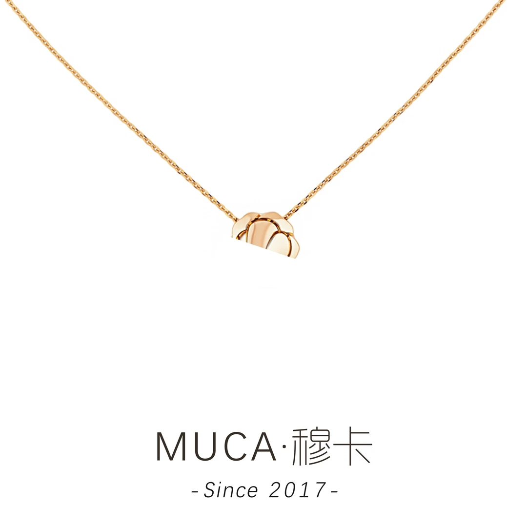 铜合金项链 山茶花轻奢时尚简约百搭坠链X072